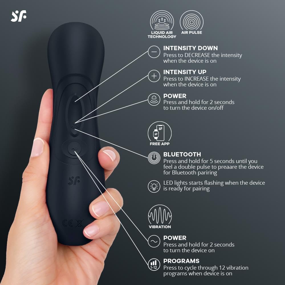 Satisfyer Pro 2 Bluetooth app clitoral