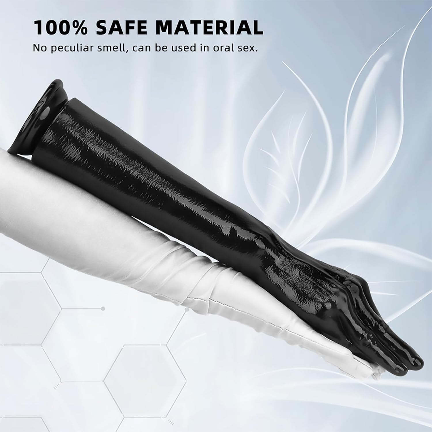 Long hand dildo silicone texture