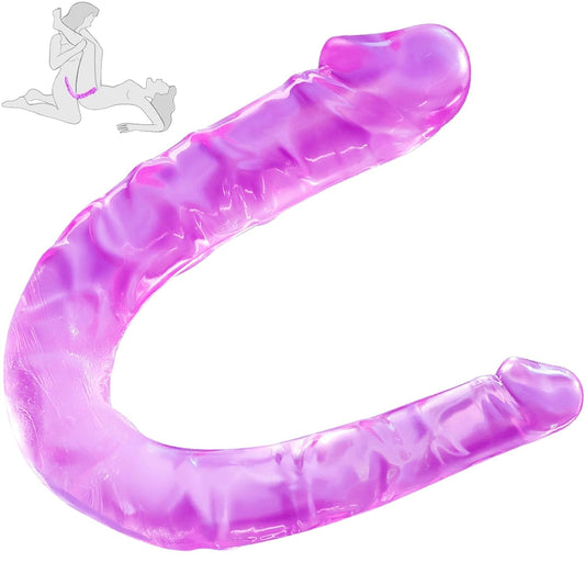 Curved double-ended dildo main view