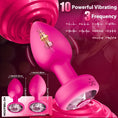 Load image into Gallery viewer, Graduated anal trainer plugs 10 vibration
