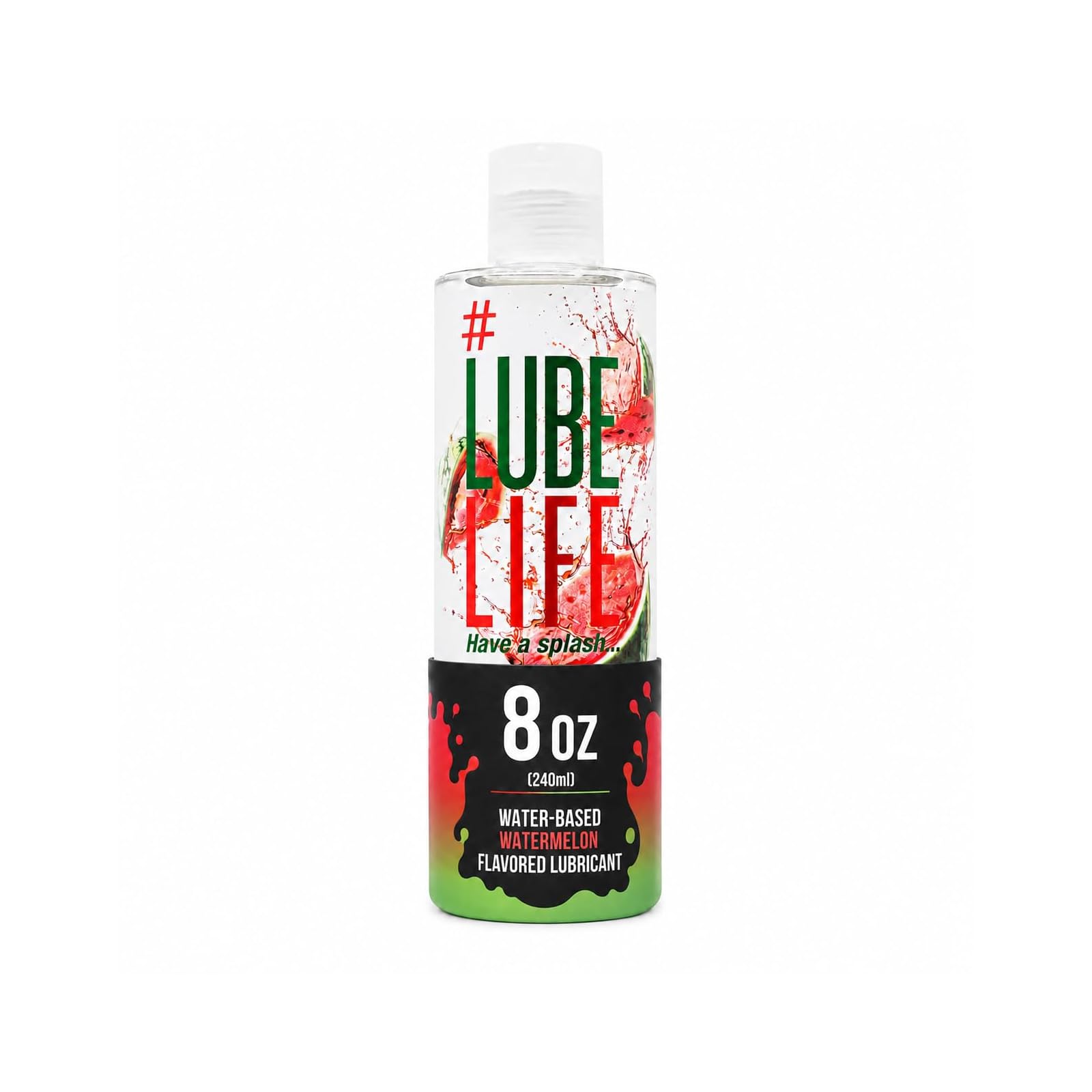 LubeLife Water-Based Watermelon Flavored Lubricant 8 fl oz bottle