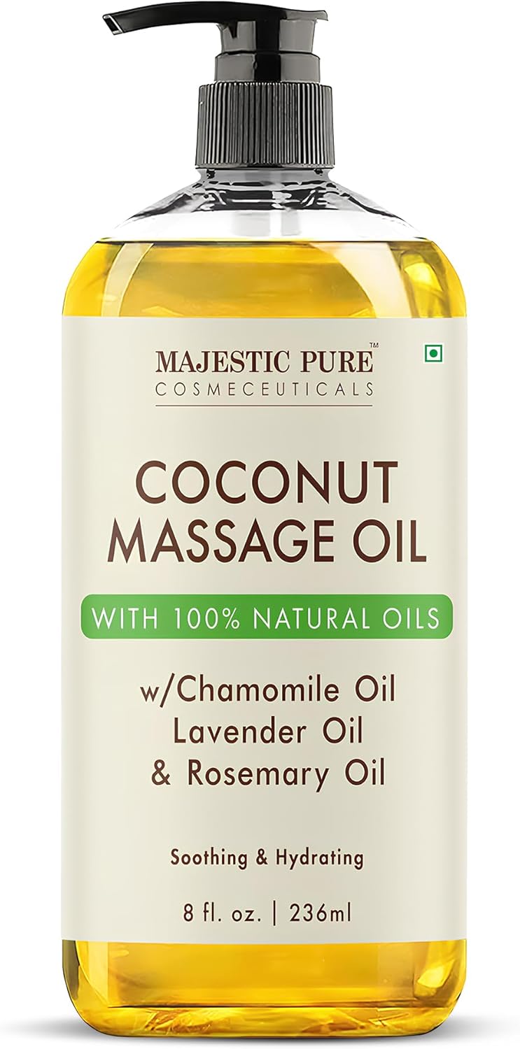 Majestic Pure coconut massage oil 8 fl oz