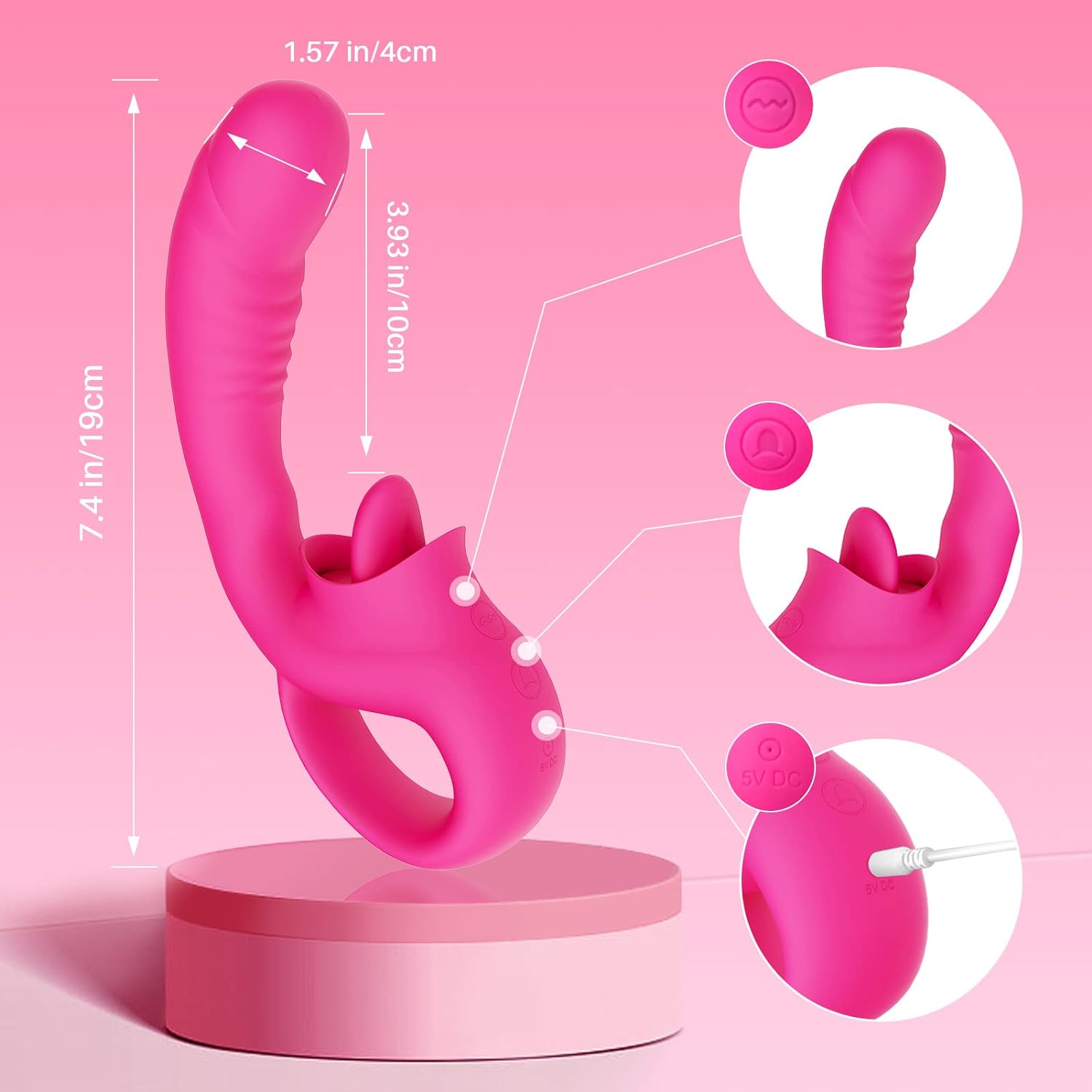 2-in-1 Clitoral G-Spot Dildo