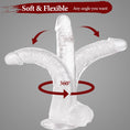 Load image into Gallery viewer, Lifelike soft clear dildo
