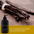 Load image into Gallery viewer, Nooky vanilla massage oil detail
