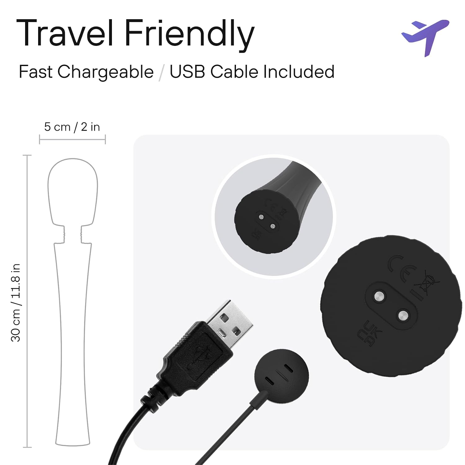 Wand massager 8 patterns long battery