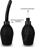 Load image into Gallery viewer, Enema Bulb Kit with Lube – Anal Douche for Men & Women, 10 oz Reusable, Soft Comfort Nozzle (Black)
