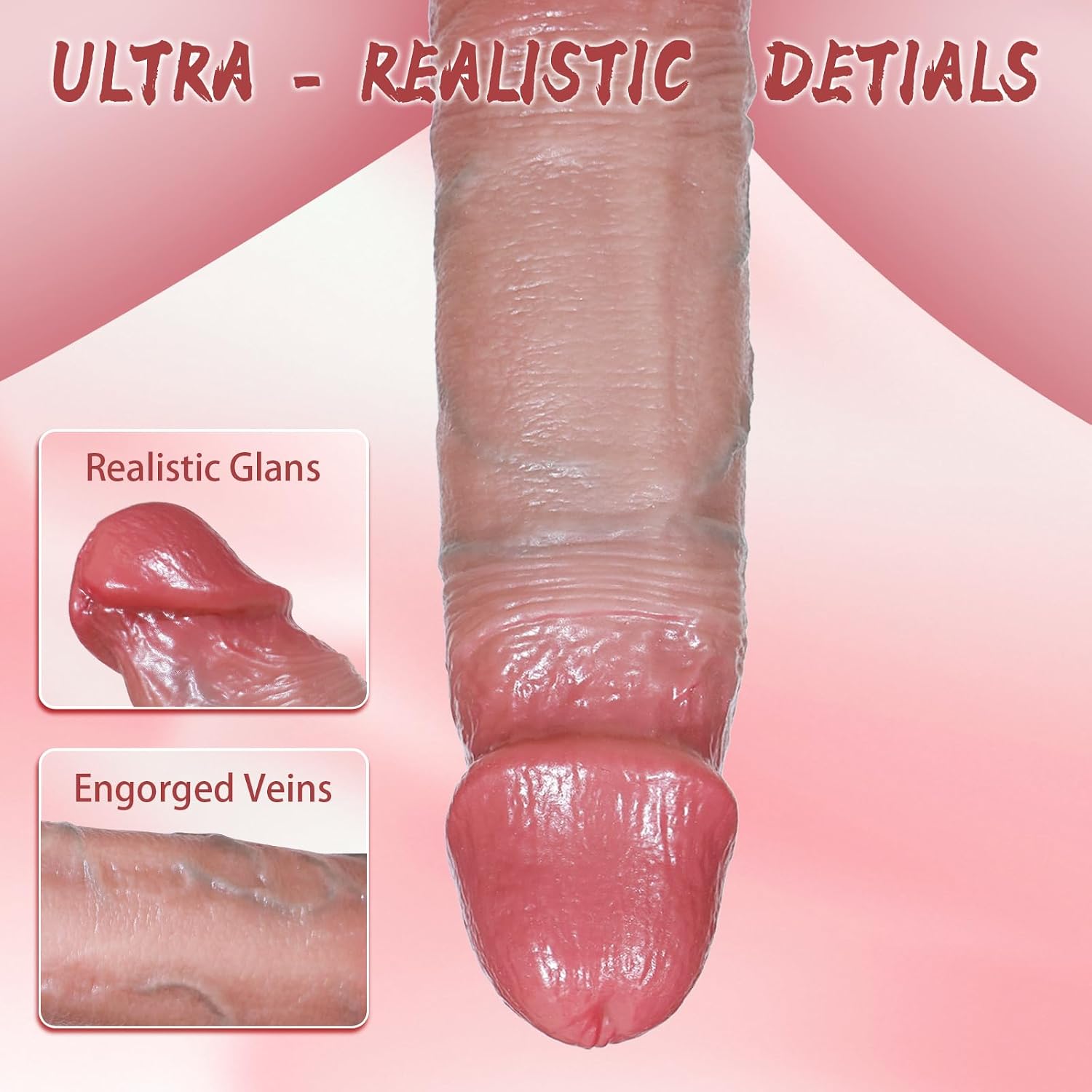 Penis sleeve textured veined surface detail