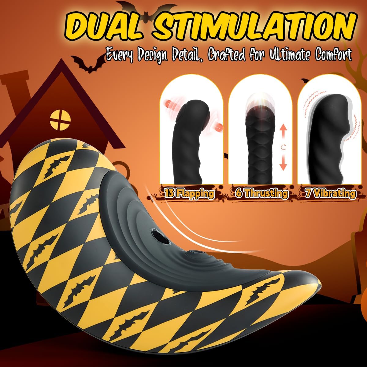 Riding Sex Machine with Wireless Remote Control & 3 Interchangeable Attachments - Black