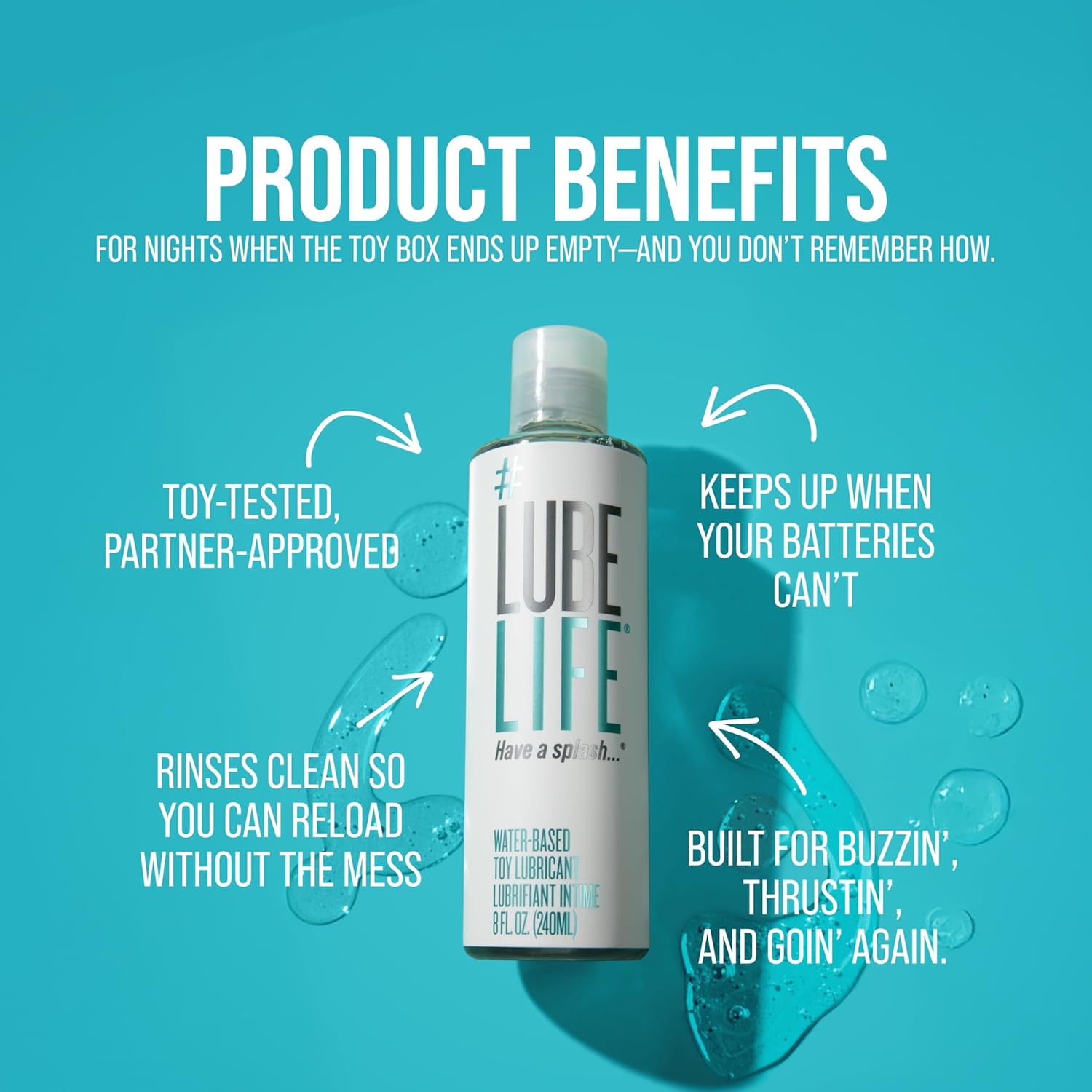 Easy clean-up water lube