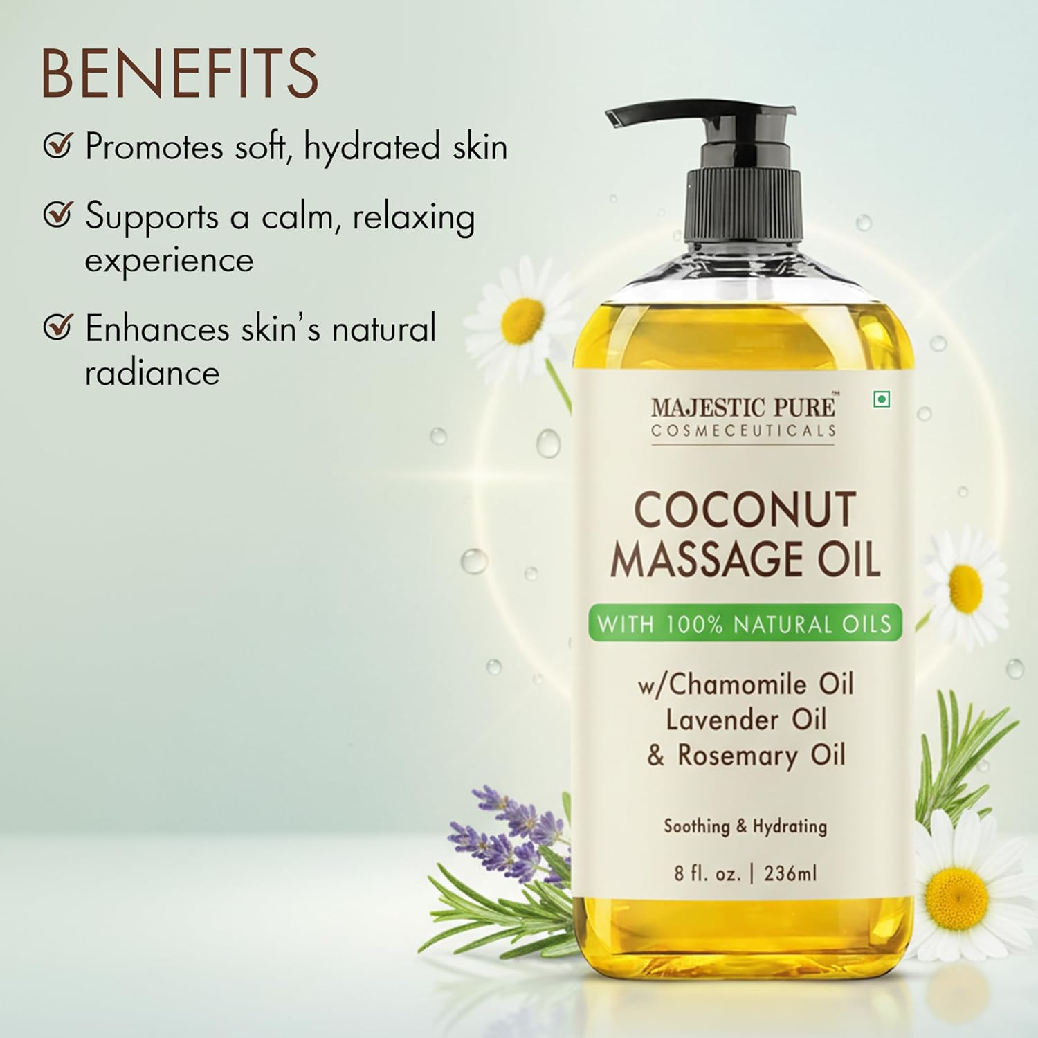 Coconut massage therapy oil