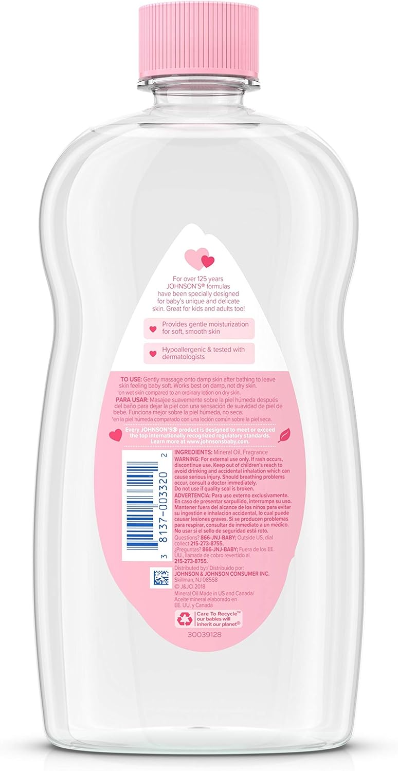 Pure mineral body oil