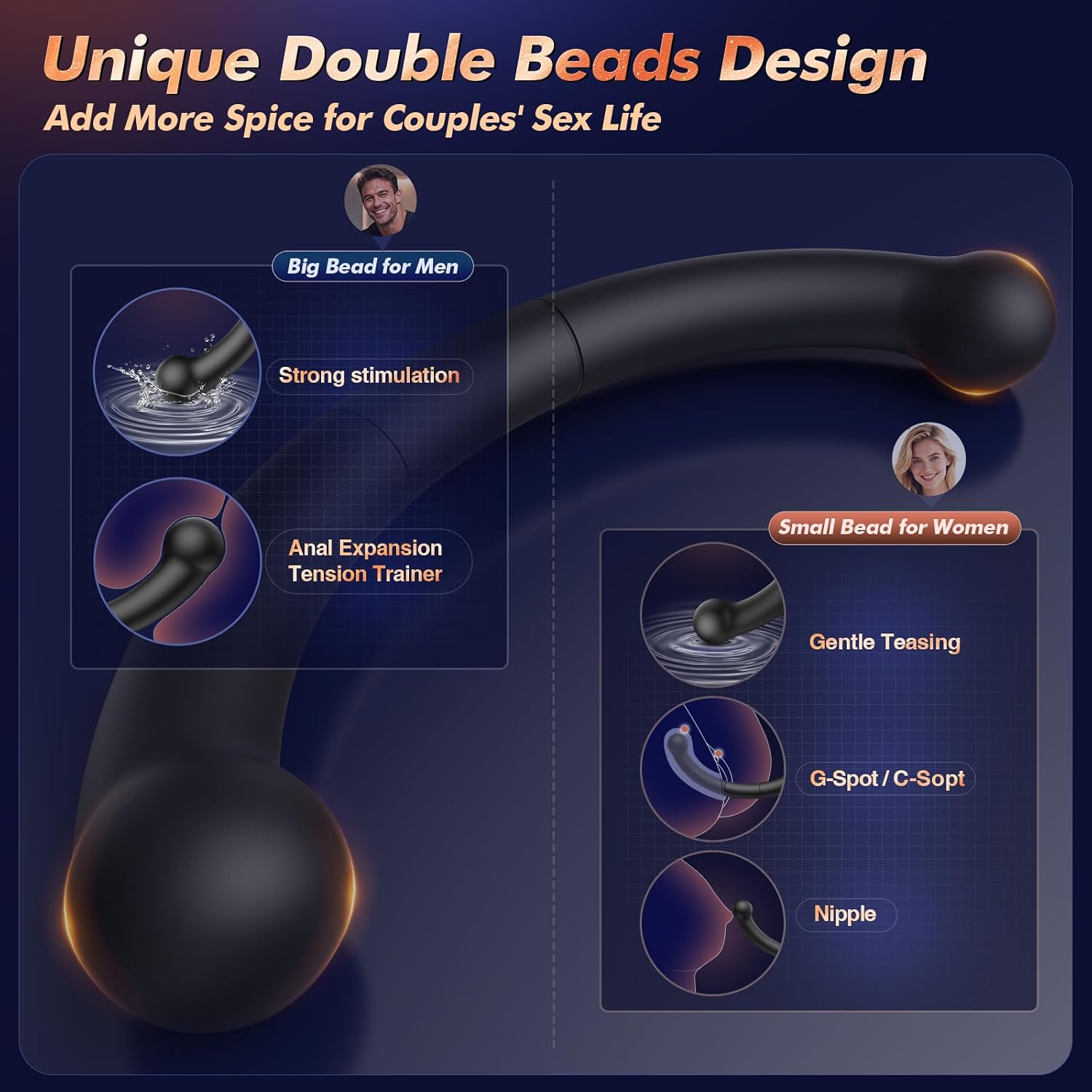 Anal vibrator for men and couples