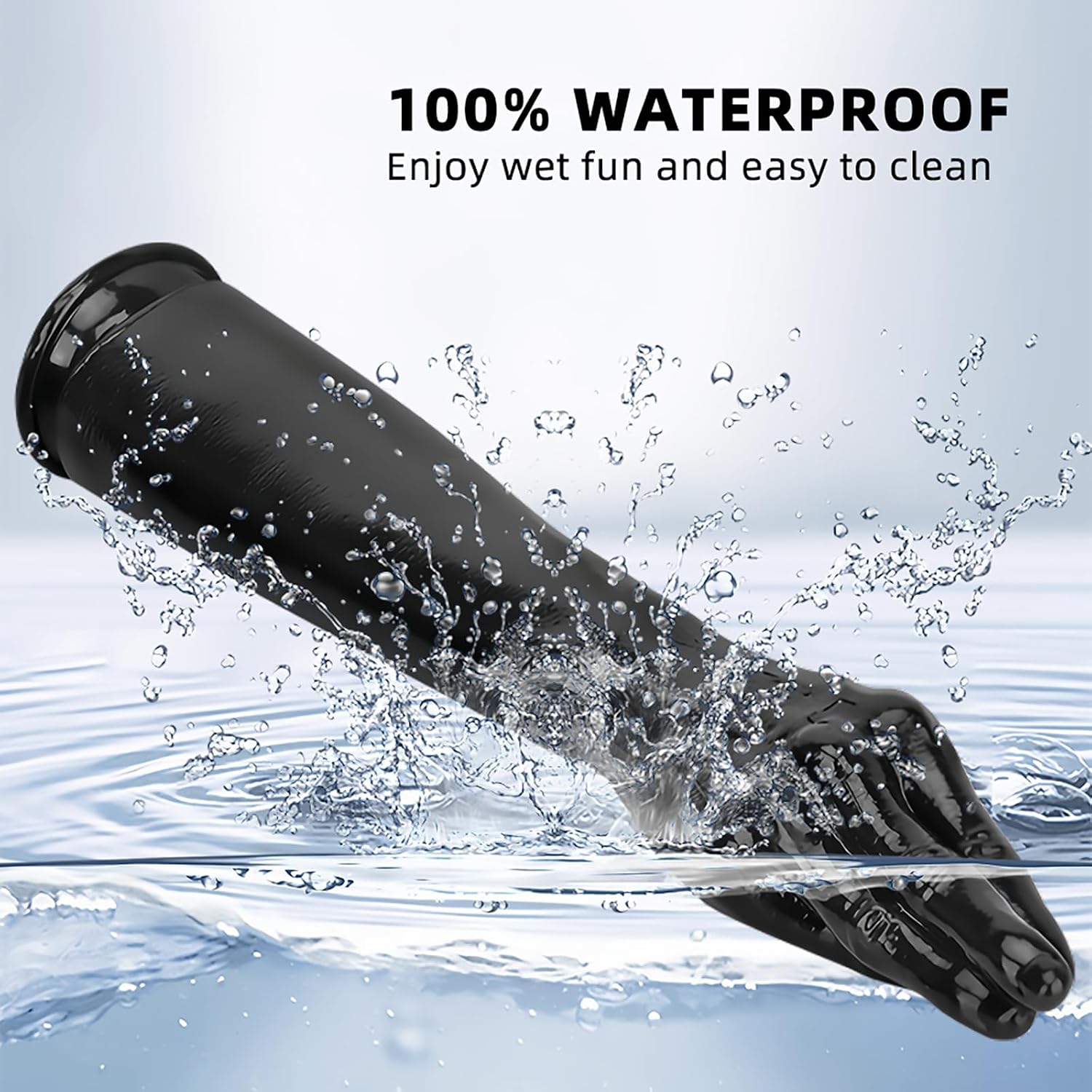 Black fist dildo product view