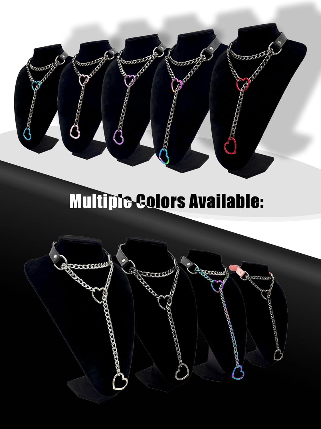 EverGlimp heart slip chain choker