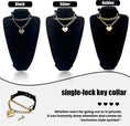 Load image into Gallery viewer, Heart lock collar choker
