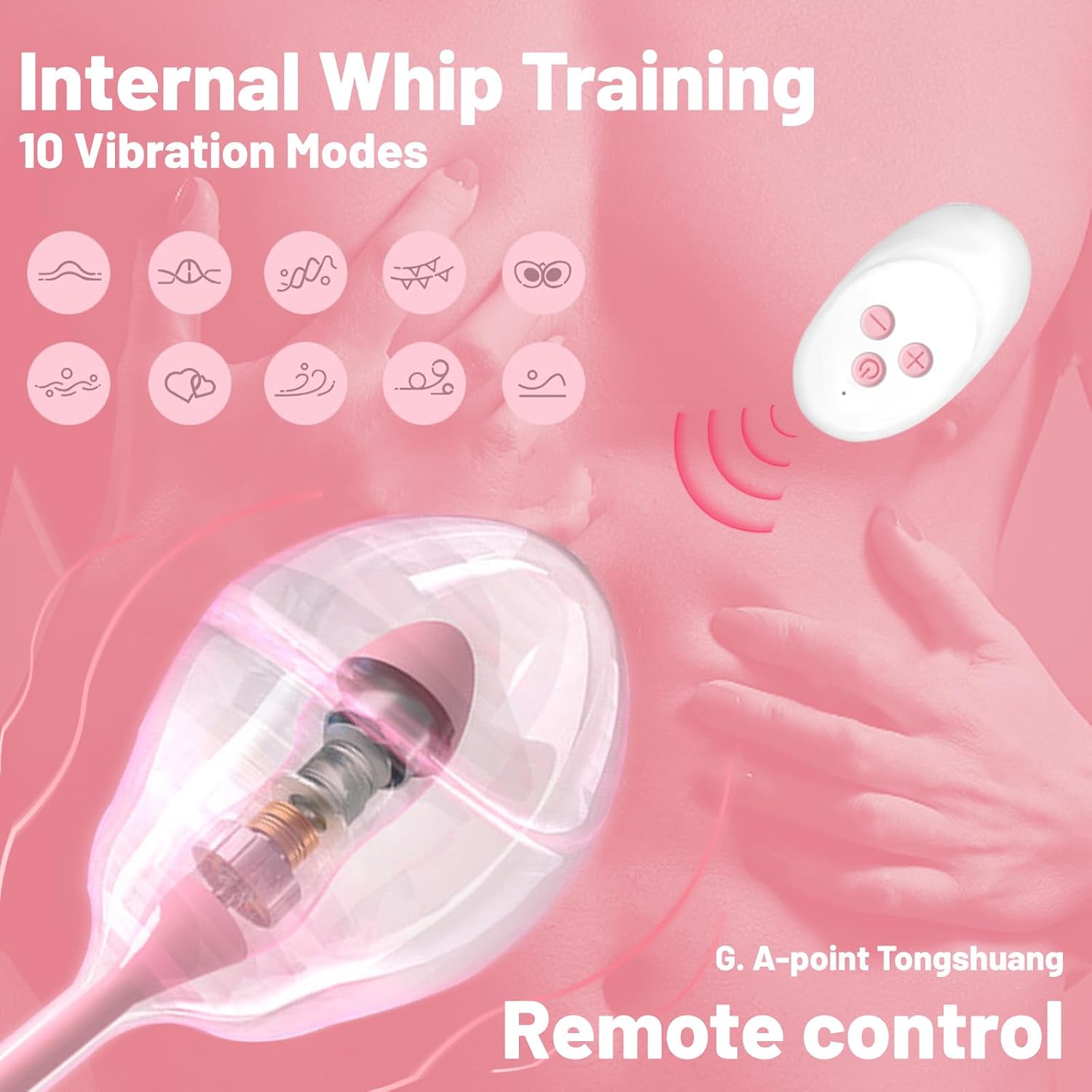 Adjustable thickness inflatable dildo