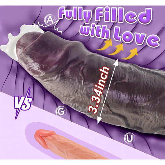 Dual density lifelike dong suction cup