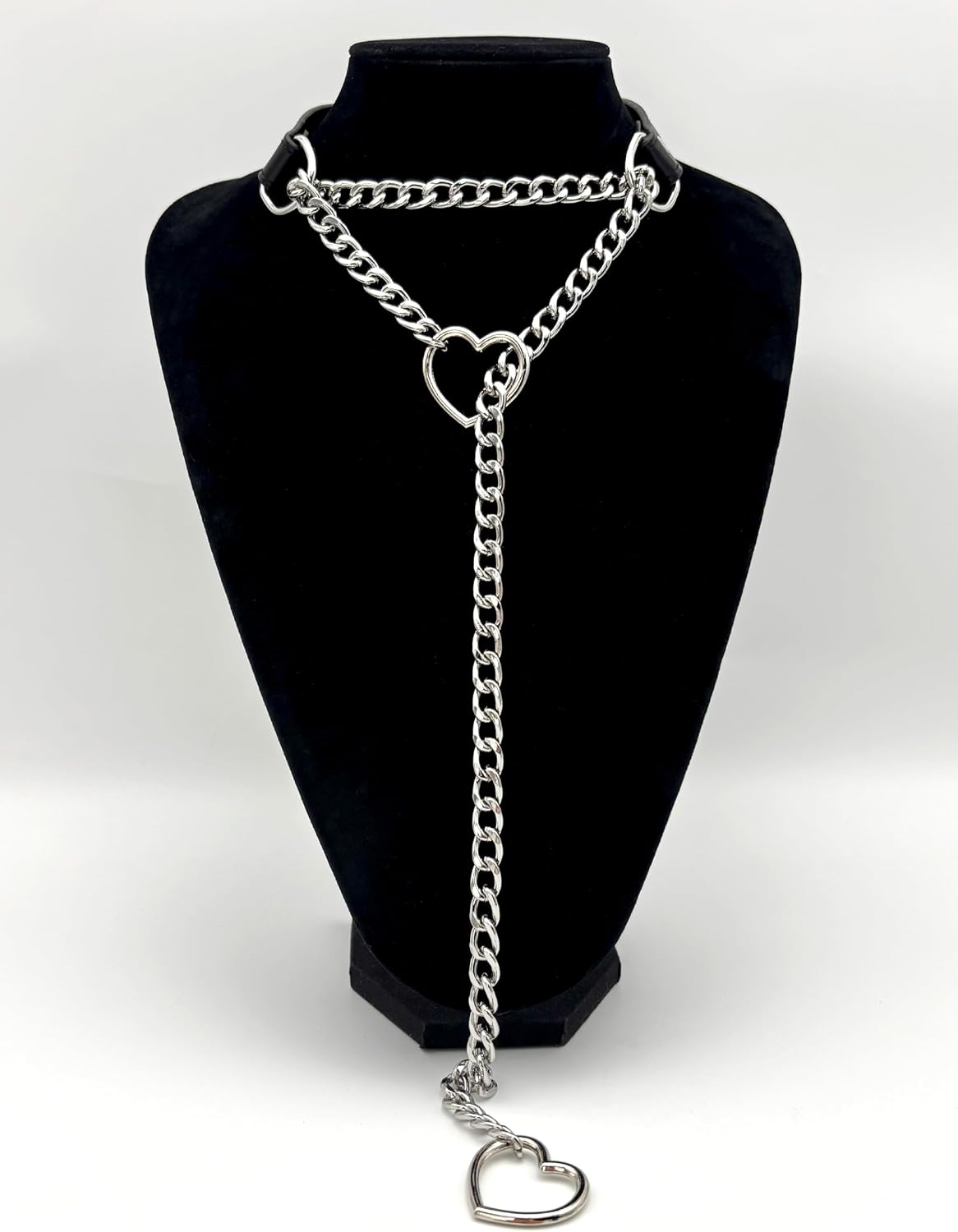 Handmade choker necklace adjustable buckle