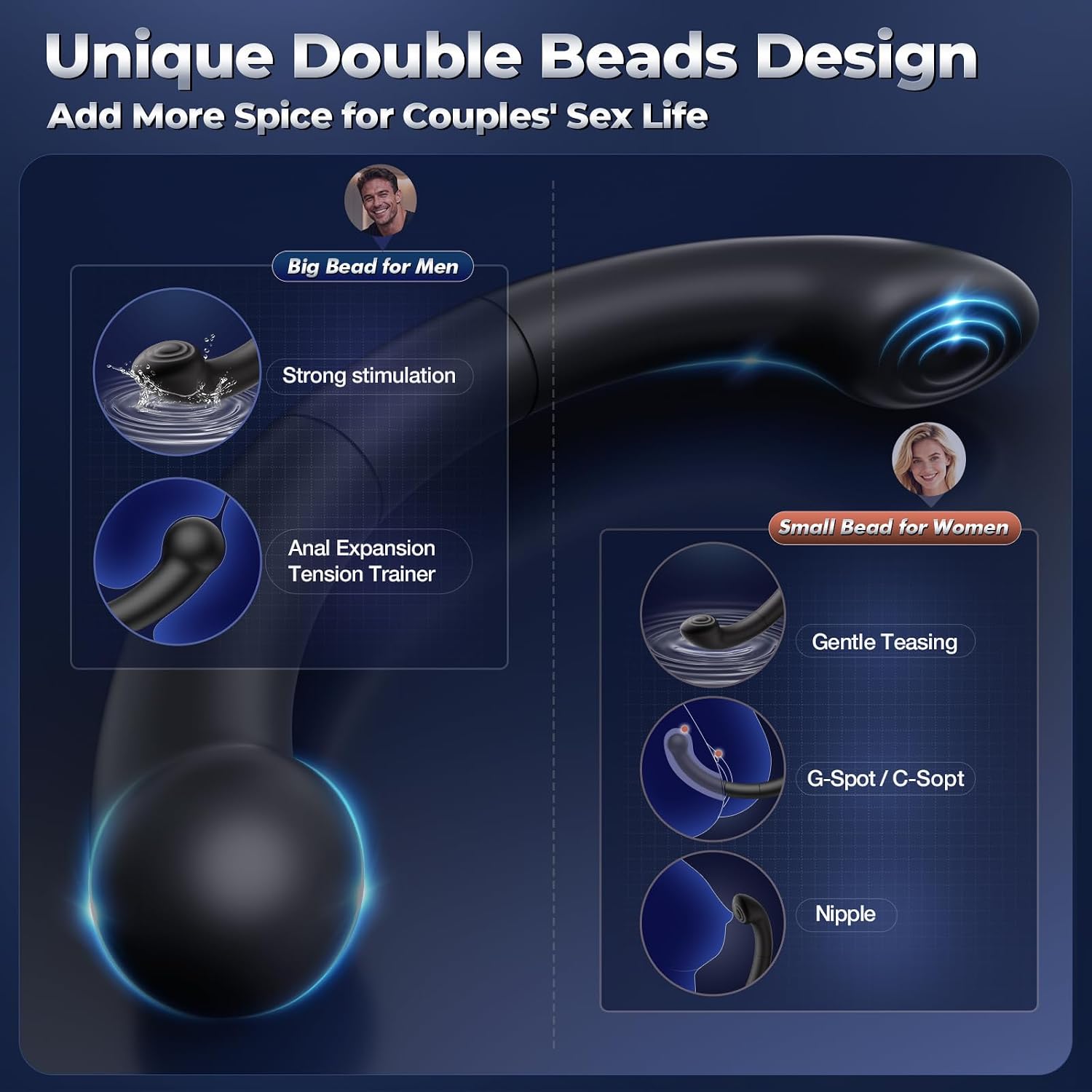 Smooth body-safe silicone surface detail