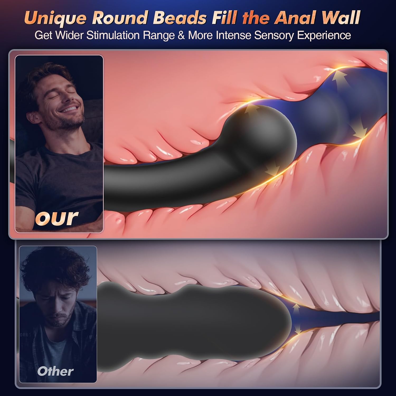 BEISAR anal butt plug vibrator
