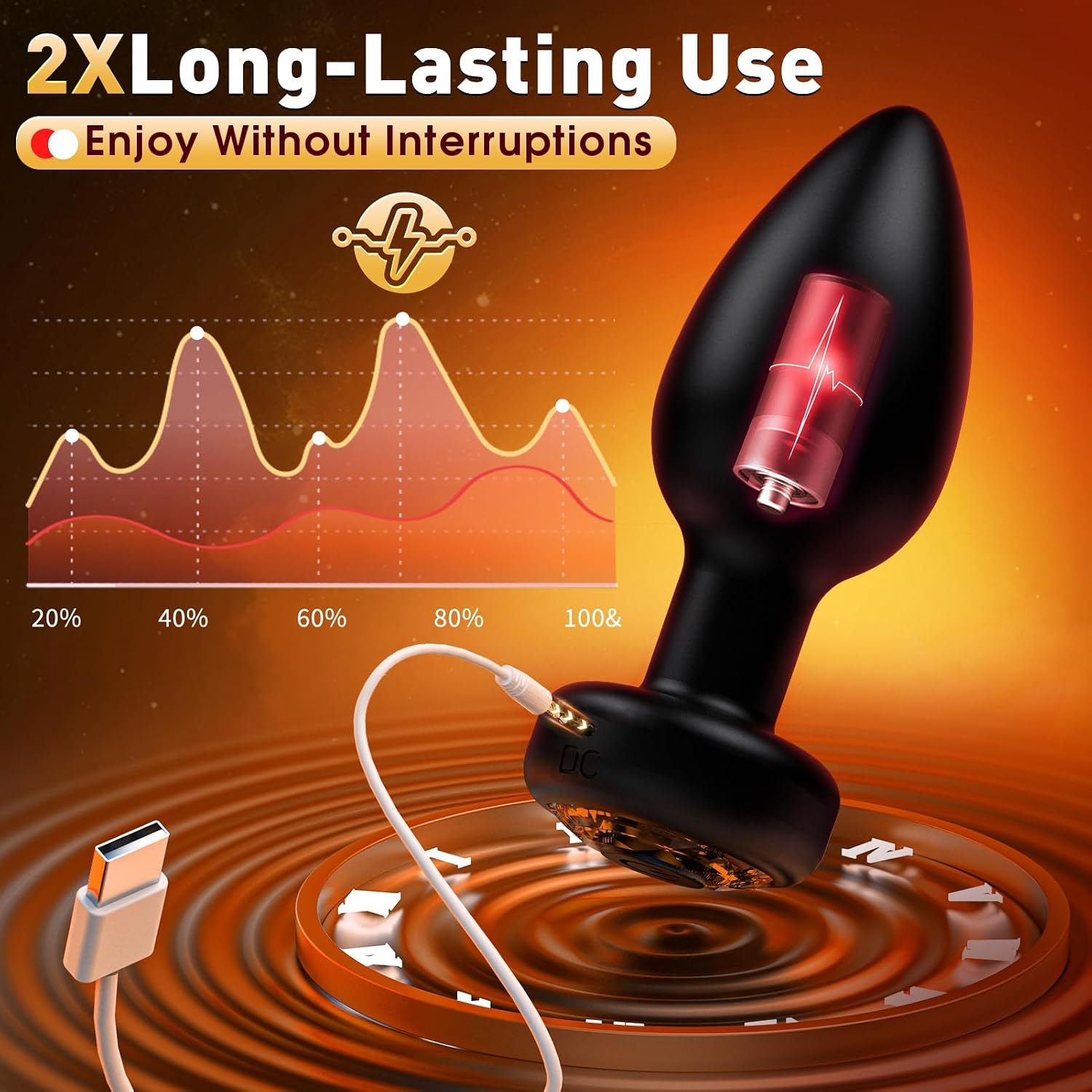 Vibrating butt plug set for couples