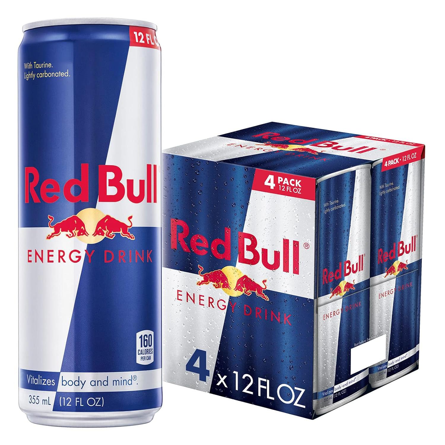 Red Bull Energy Drink, 12 Fl Oz Cans, 4 Pack