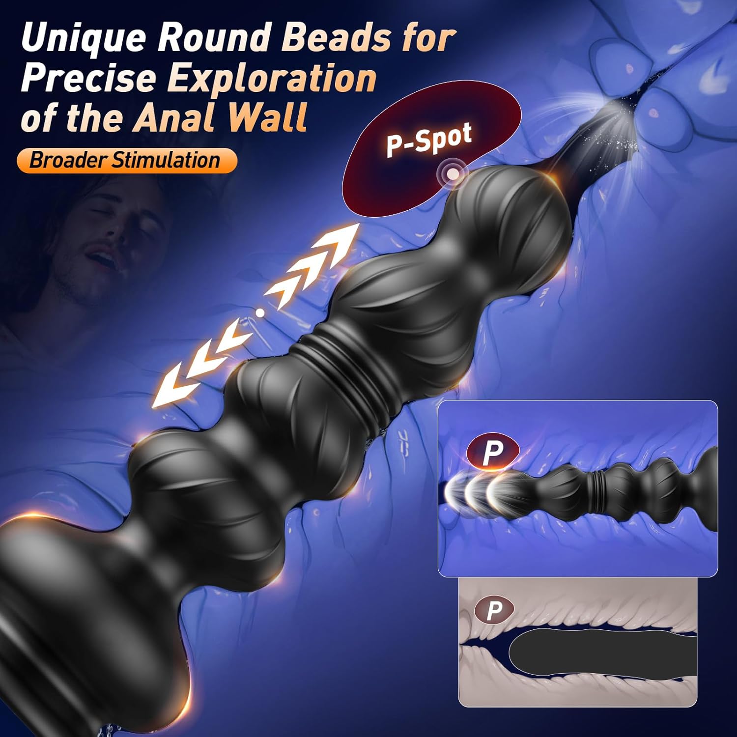 App controlled thrusting anal plug