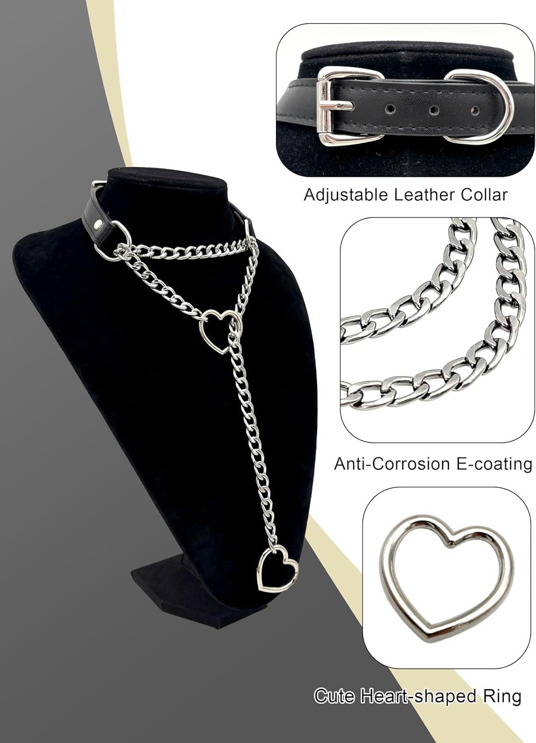 Gothic slip chain choker