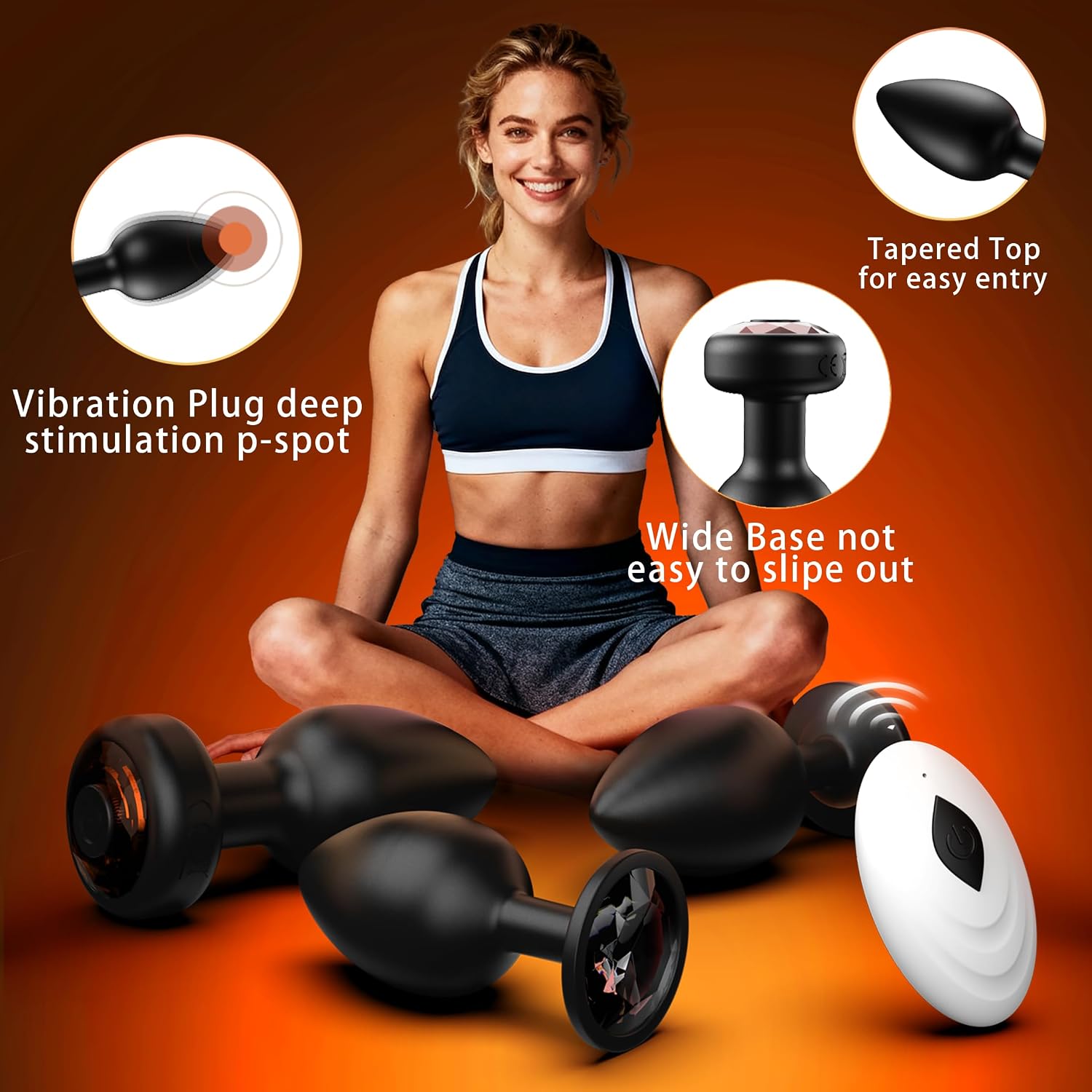 Graduated anal training plug set