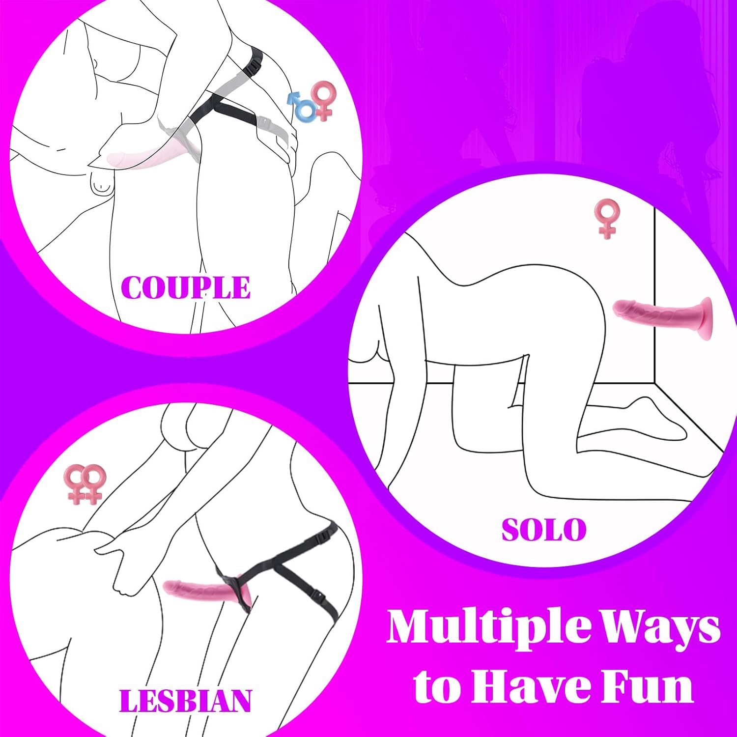 Strap-On Dildo Harness for Couples – Adjustable Pegging Sex Toy