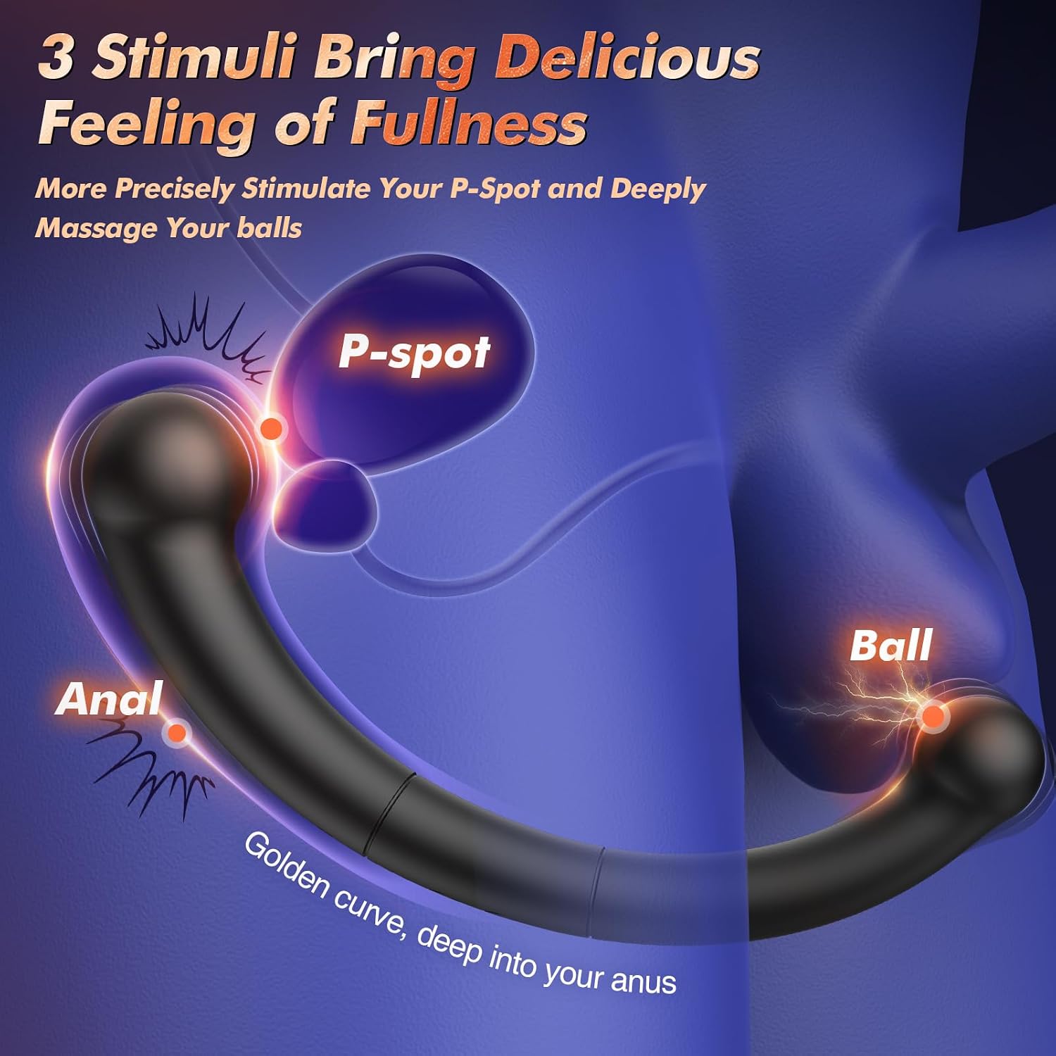 Silicone anal vibrator 10 modes
