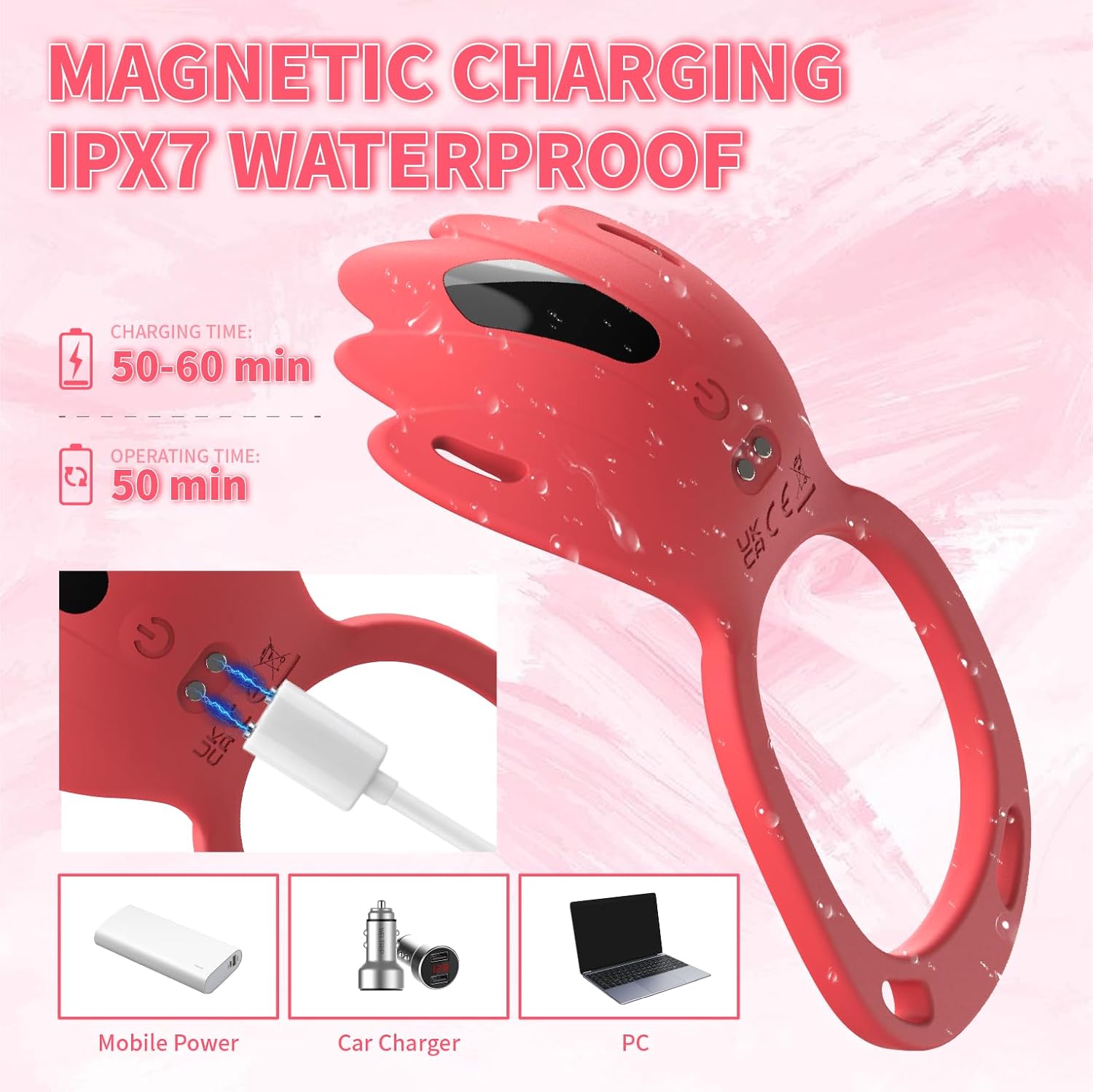 Vibrating penis ring clitoral stimulator