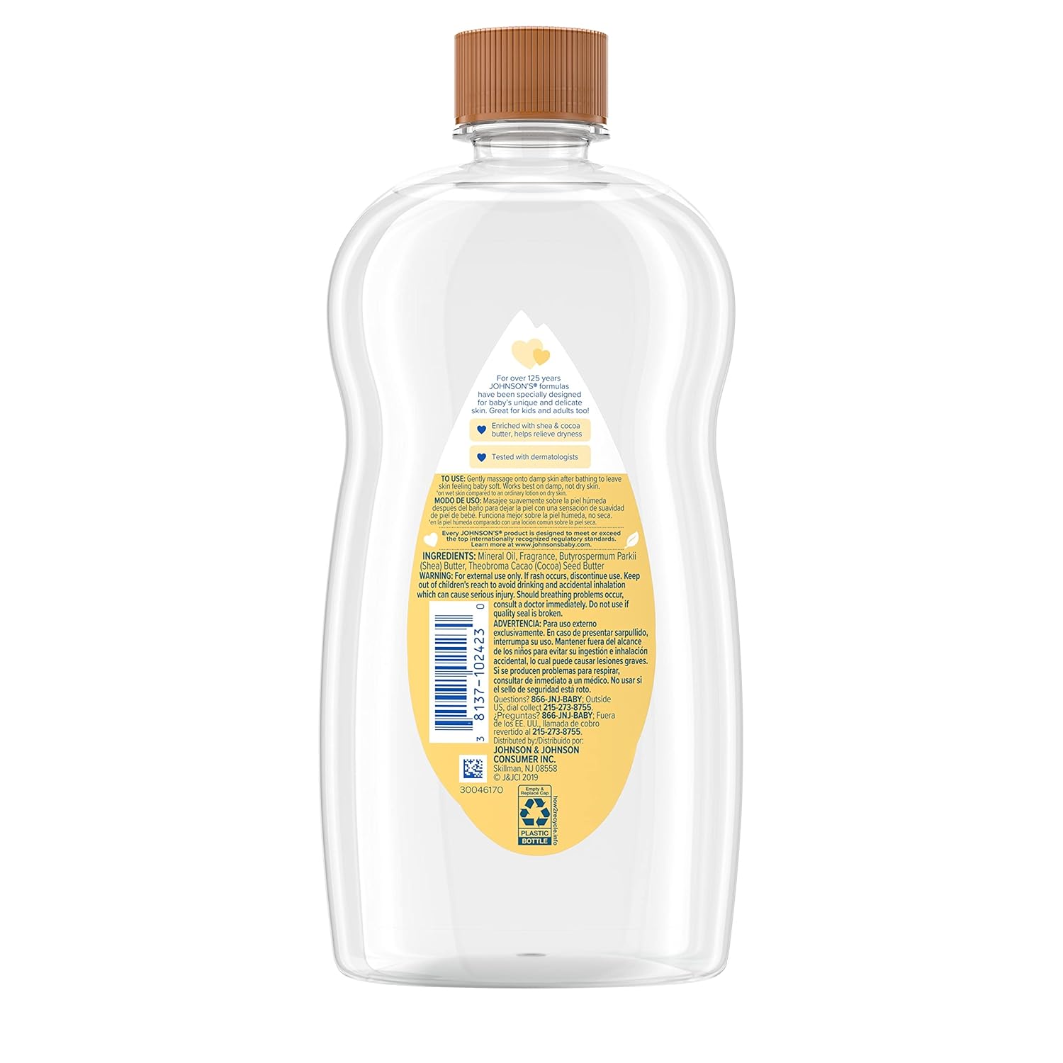 Mineral oil with shea cocoa butter