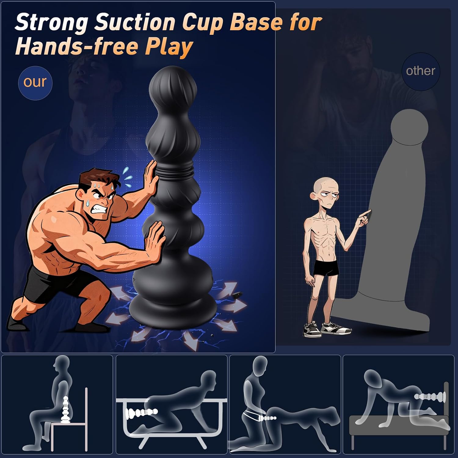 10 vibrating thrusting anal beads