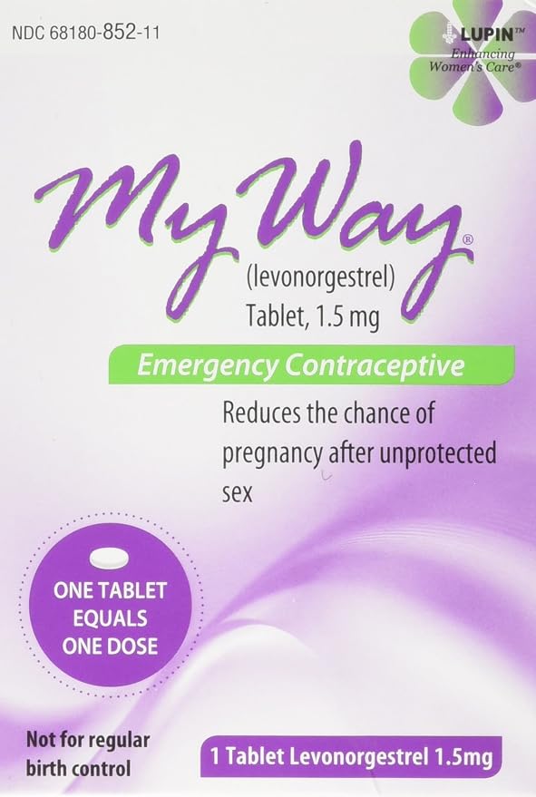 My Way Emergency Contraceptive Levonorgestrel 1.5mg single tablet
