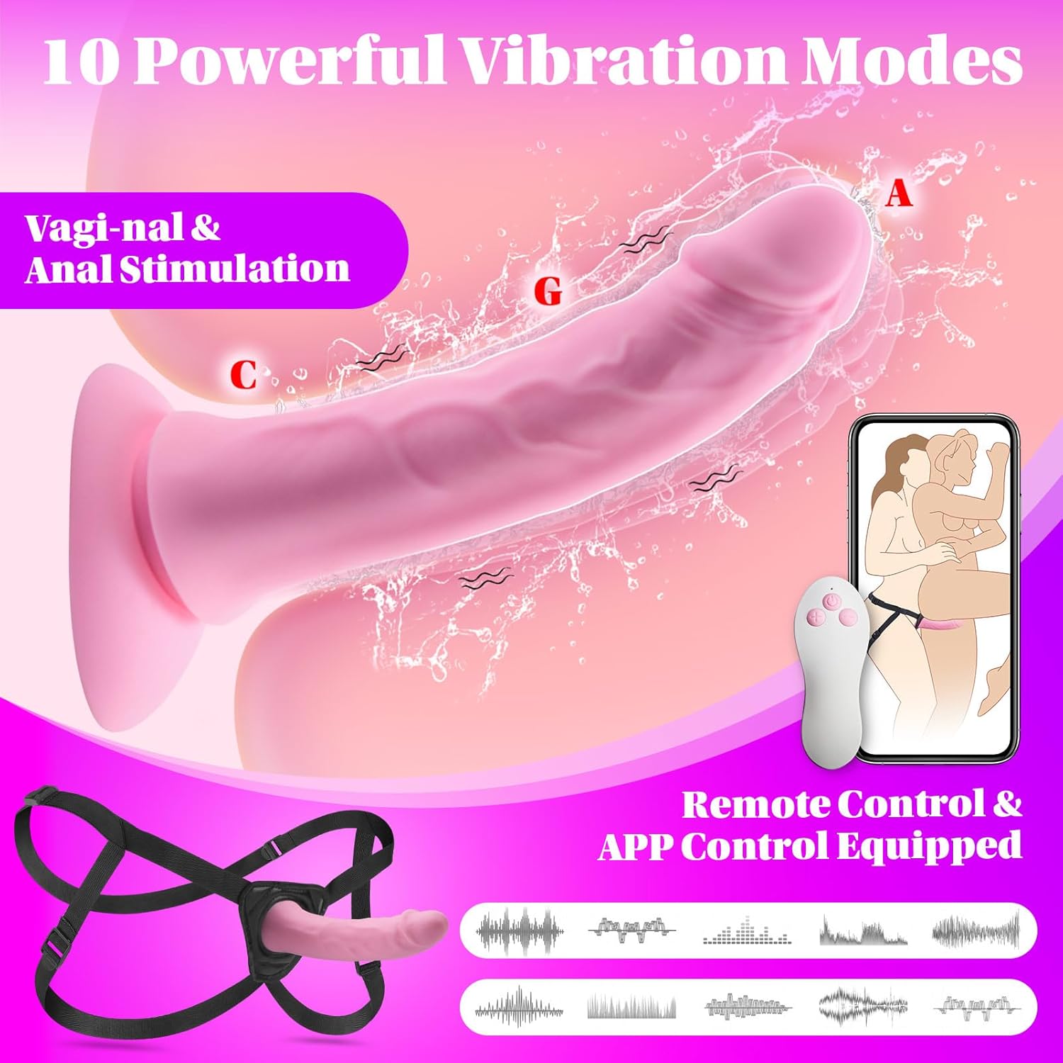 Strap-On Dildo Harness for Couples – Adjustable Pegging Sex Toy