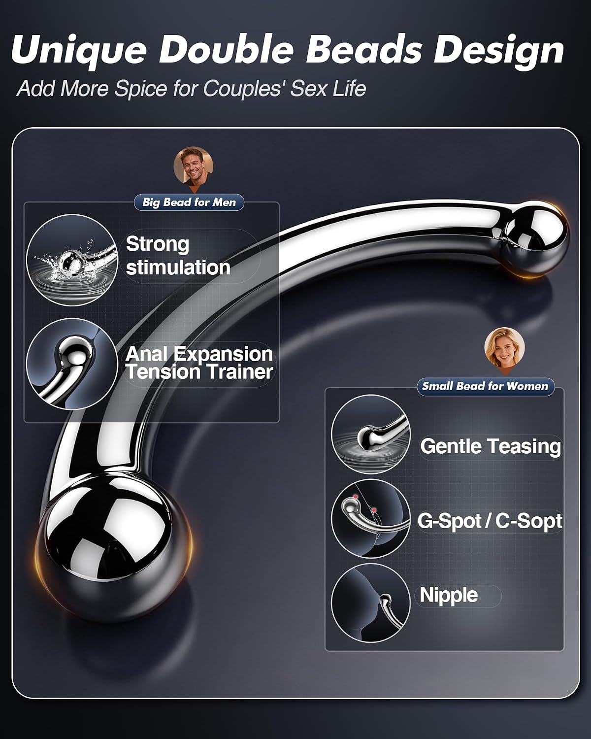 Small 0.98 inch bulb for G-spot and clitoral play