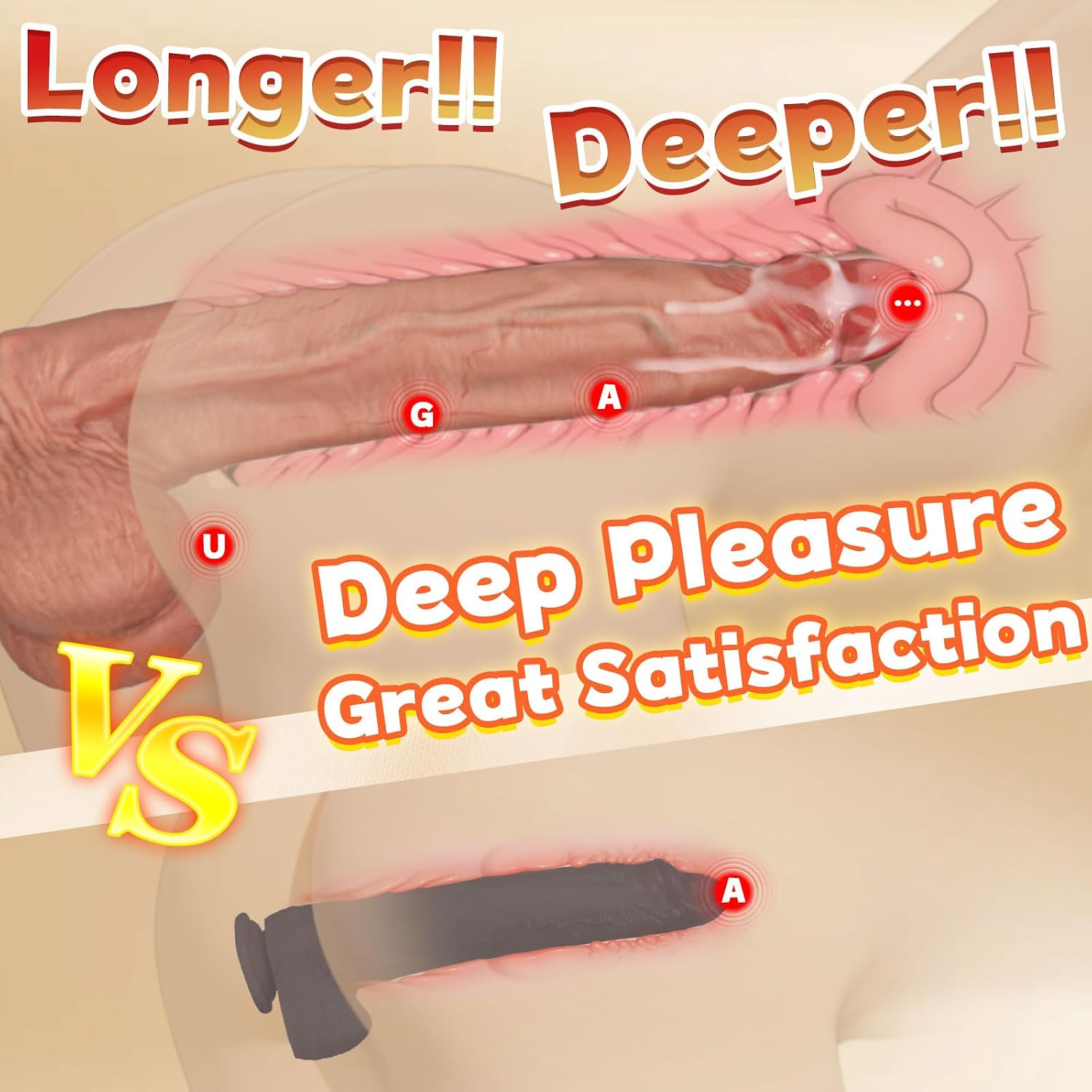 Soft flexible hands-free horse dildo