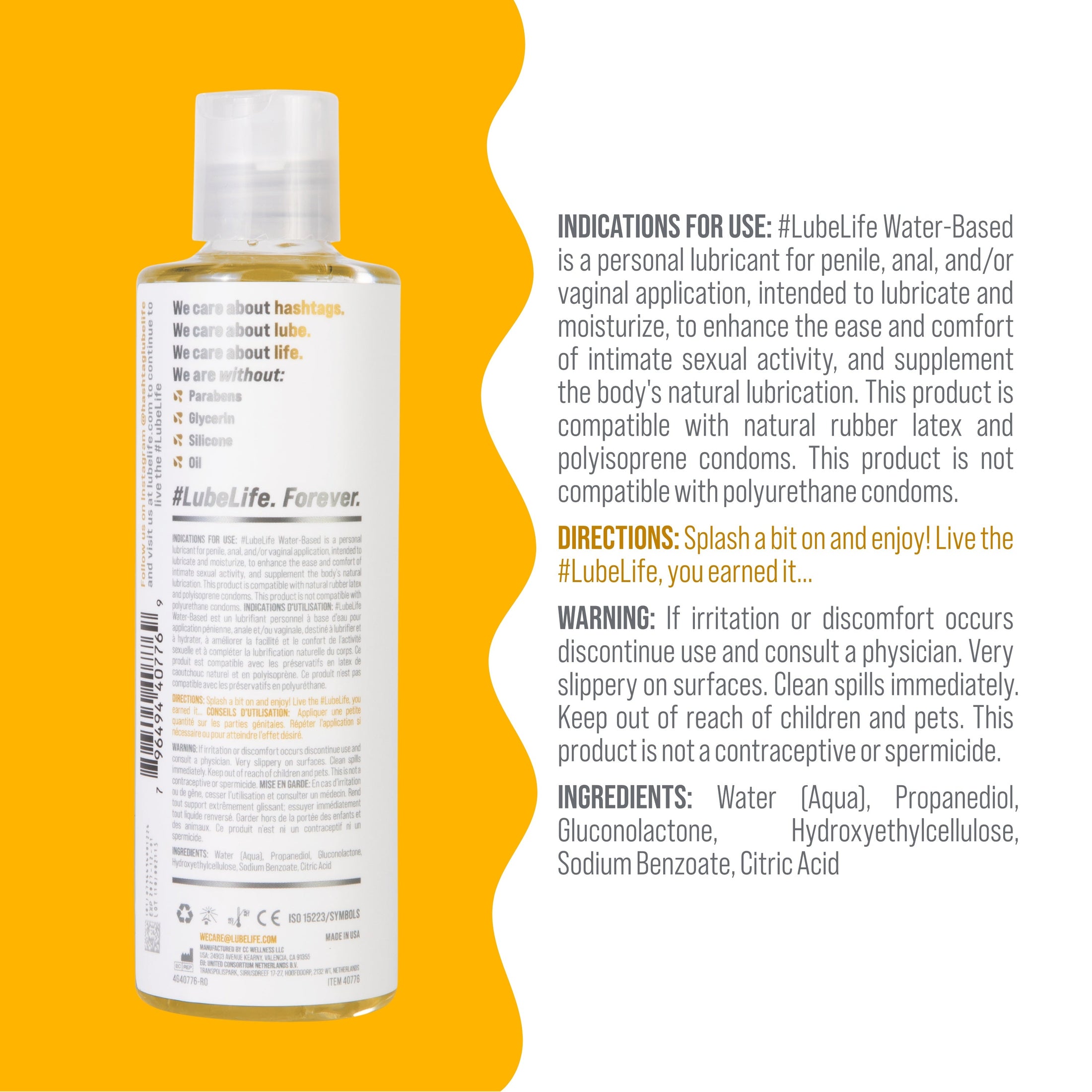 Water-Based Lube – Personal Lubricant for Men, Women & Couples