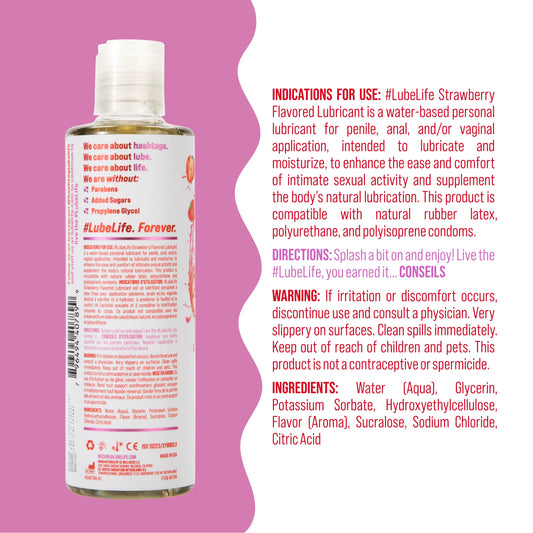 Strawberry flavored lube sugar free