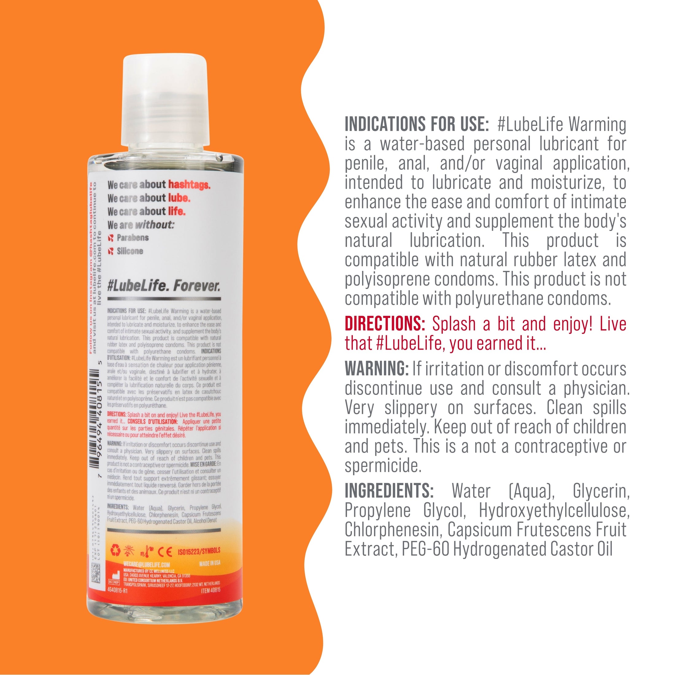 Warming Water-Based Lubricant – Heating Sensation for Couples & Solo Play