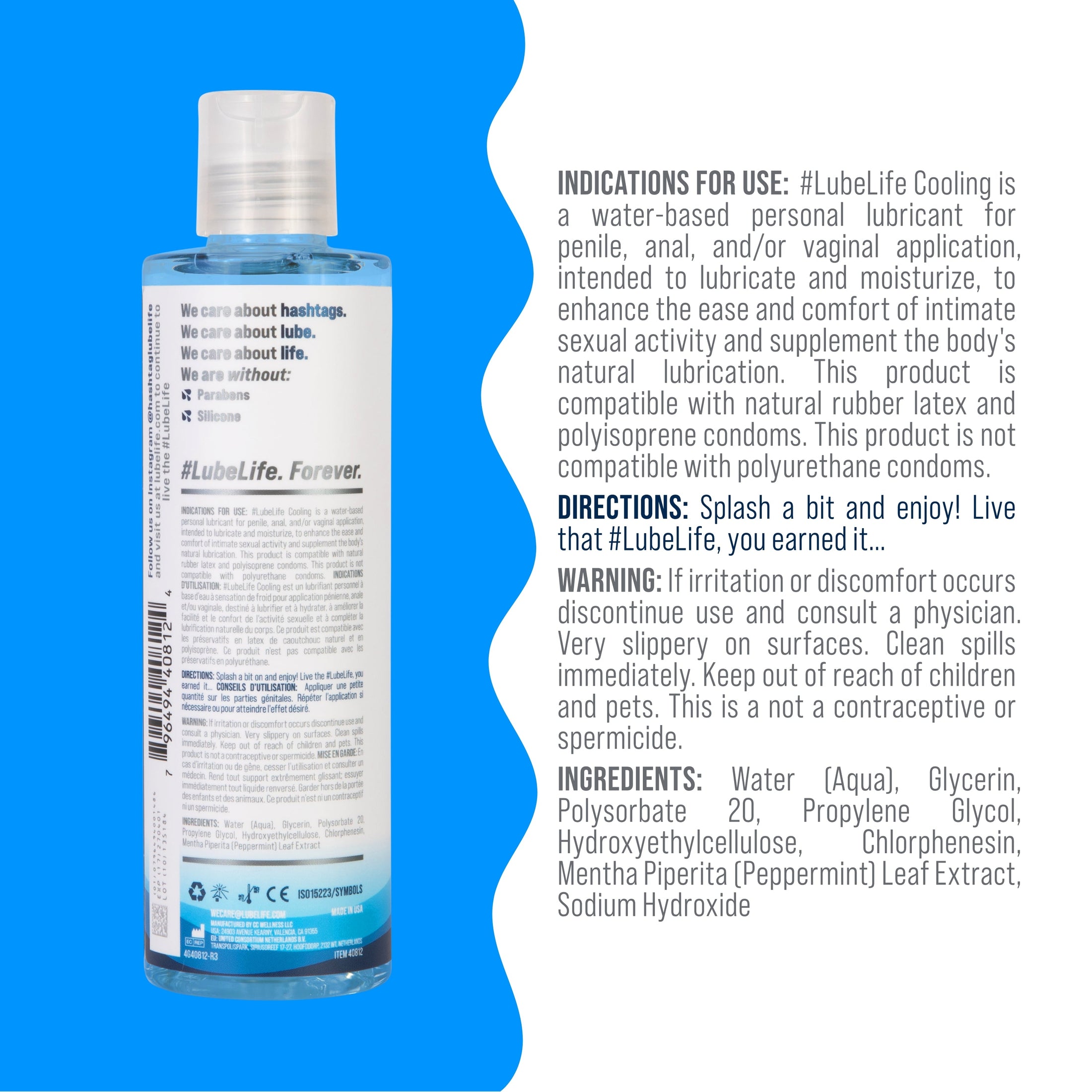 Cooling Water-Based Lubricant – Tingling Sensation for Couples & Solo Play