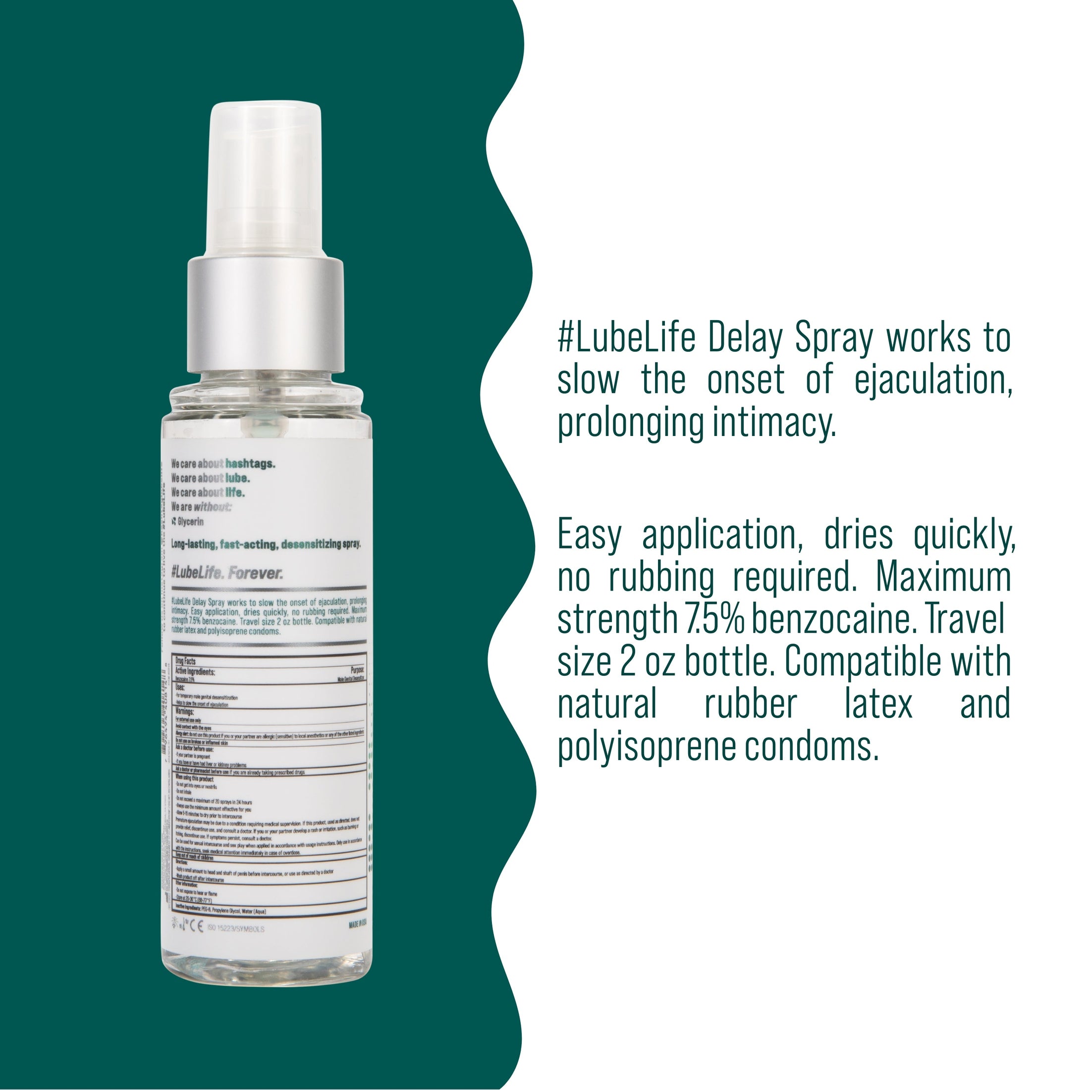 Climax Control Delay Spray 7.5% benzocaine