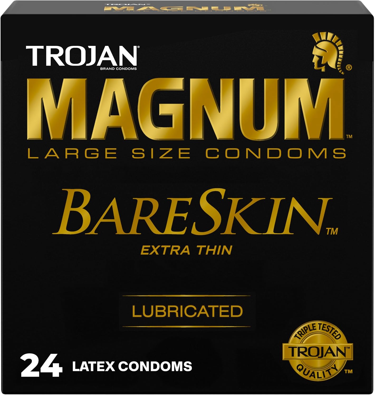 Trojan Magnum BareSkin large condoms 24 count