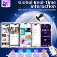Load image into Gallery viewer, App screens showing preset, video, DIY, game and sound control modes
