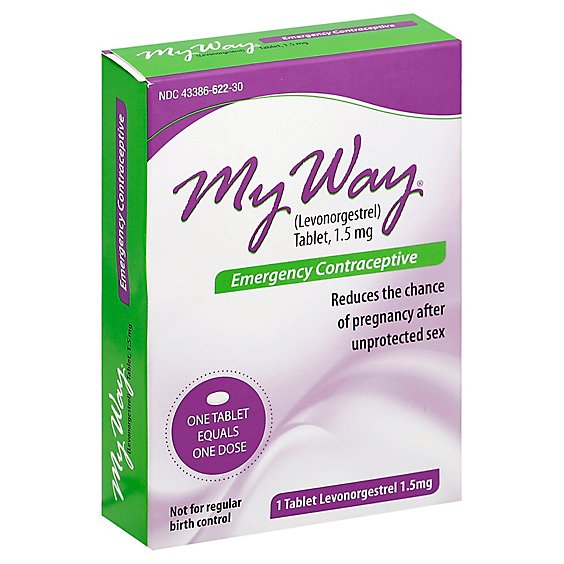 My Way Emergency Contraceptive – Levonorgestrel 1.5mg Morning-After Pill, Single Tablet, Plan B Alternative