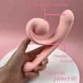 Cargar la imagen en la vista de la galería, Pink Snail G-Spot Vibrator – Flexible Dual-Motor Clitoral & G-Spot Silicone Dildo, 10 Vibration Modes, Rechargeable & Waterproof
