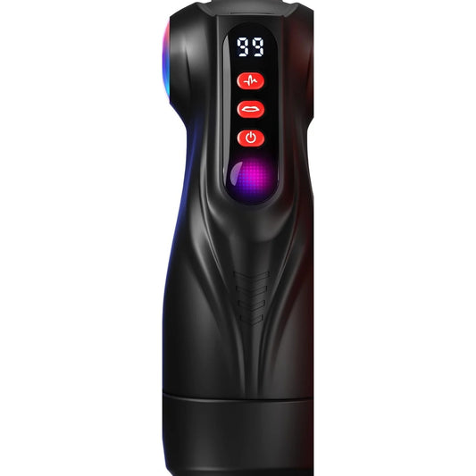 The stroker body showing the LCD display, control buttons and light ring