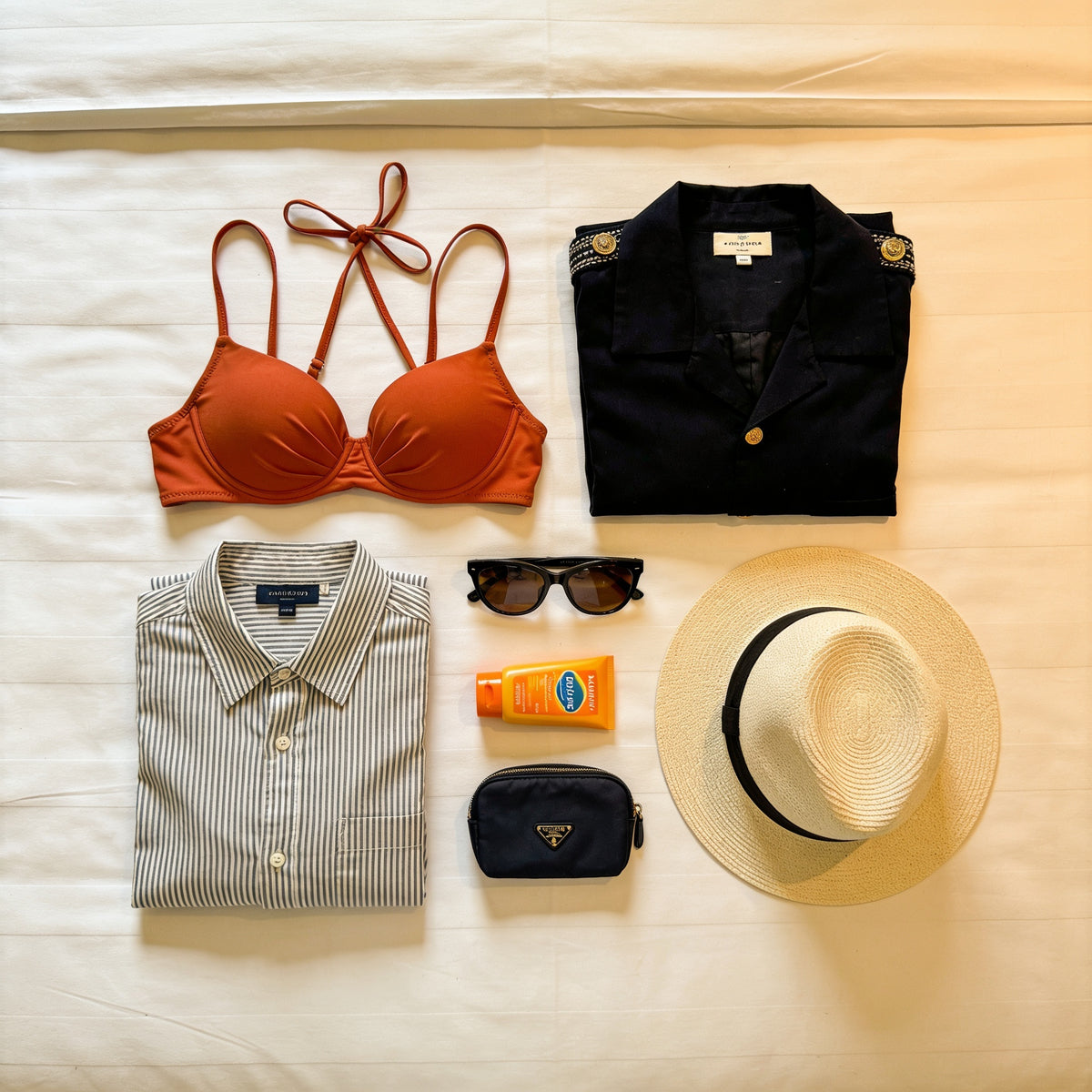 Couple packing for an Icon of the Seas cruise from Miami
